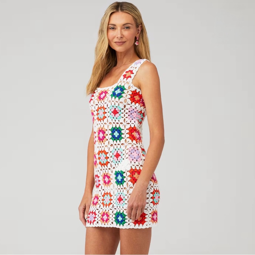 Beach Riot James Crochet Dress—NWOT, Size M in Tropical Sunset Color - Picture 6 of 15